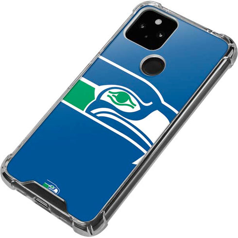 NFL Seattle Seahawks Retro Logo Google Pixel 5 Clear Case